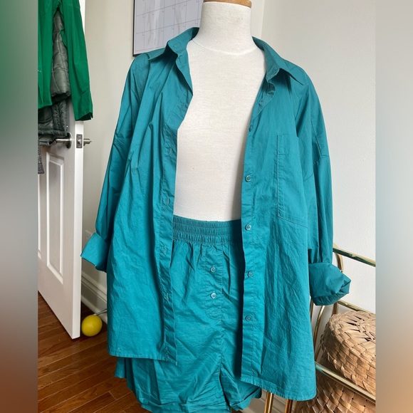 Matching Poplin Short Set - Picture 5 of 5